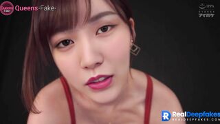 Dirty conversation before blowjob - fake Kaki Haruka (賀喜 遥香 乃木坂46)