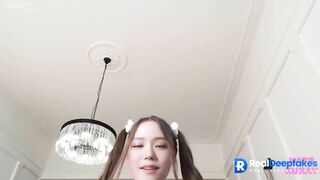 Fake Jisoo (지수) BLACKPINK (블랙핑크) sucking cock like a dirty bitch