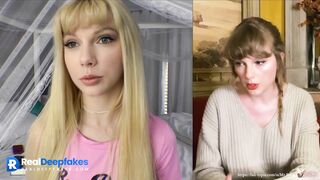 Fake sexy Taylor Swift allowed fast pussy fingering