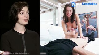 Dissolute wife had fun in the presence of her husband, Anne Hathaway ai