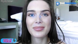 Fake - Brooke Shields loves the taste of the cum (bukkake)