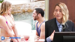 Amber Heard was fucked too hot near swimming pool, fakeapp