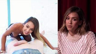 POV fuck and excellent facial - AI fake Jessica Alba