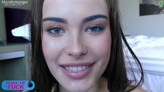 Sexy celeb Madison Beer bukkaked & eats cum / real deepfake