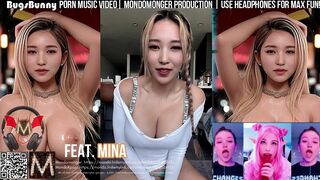 Sexy Mina (미나 딥페이크) TWICE sucking cock & balls her partner - fakeapp