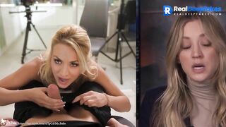 Lucky sex casting - blonde adores adult videos (hot Kaley Cuoco)