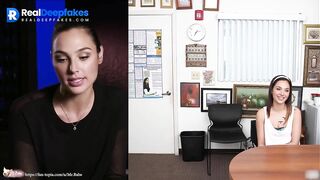 Pretty brunette Gal Gadot having fun with trainer - sex tapes