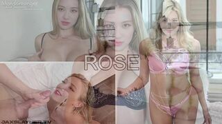 Asian blonde Rose sucking cock to black man, ai scenes - 로제 블랙핑크