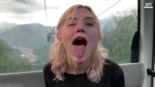 Pretty Hollywood face was cumed - Elle Fanning in hot ai scenes