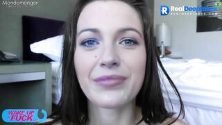 Facial compilation with horny bitch Blake Lively / AI deepfake