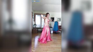 (AI face swap) Hot dancing lessons with beautiful Monica Bellucci