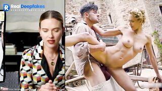 Sexy blonde Scarlett Johansson in hot porn parody movie [fakes]