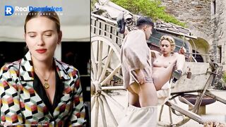Sexy blonde Scarlett Johansson in hot porn parody movie [fakes]
