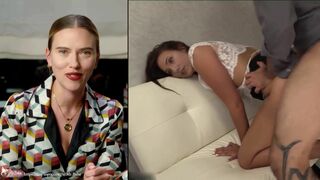 Dirty blonde was hardly fucked in ass - Scarlett Johansson, ai